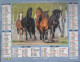 CALENDRIER ANNEE 2017, COMPLET, TROUPEAU DE CHEVAUX AU GALOP, JUMENT ET SON POULAIN  COULEUR REF 13886 - Groot Formaat: 2001-...