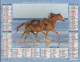 CALENDRIER ANNEE 2017, COMPLET, TROUPEAU DE CHEVAUX AU GALOP, JUMENT ET SON POULAIN  COULEUR REF 13886 - Groot Formaat: 2001-...