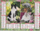 CALENDRIER ANNEE 2022, COMPLET, MULTIVUE, CHATONS COULEUR REF 13887 - Tamaño Grande : 2001-...