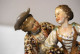 Delcampe - E2 Rare Volkstedt Porcelain Figurine Courting Couple German Richard Eckert - Porcelaine Allemande - Meissen (DEU)