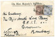 COLONIES ANGLAISES - ADEN - INDE SERVICE 31+32 SUR LETTRE D'ADEN O.H.M.S. POUR BOMBAY, 1890 - Aden (1854-1963)