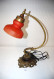 E2 Magnifique Lampe - Art Deco - Vintage - 1970 Art Nouveau - Bronze Et Pate De Verre - Lantaarns & Kroonluchters