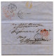 SAINTE HELENE - OVALE ROUGE ST HELENA + PD SUR LETTRE POUR LA FRANCE, 1861 - Sainte-Hélène