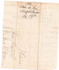 Lettre Par Voiturier De Bâle Du 14 Juin 1824 Pour  Colmar, Filagramme Canton Basel, Cachet  5 Rapp Et Marque En Relief - ...-1845 Prefilatelia