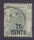 Hong Kong 1891 Mi. 48Ib, 20c. / 30c. Victoria SHANGHAI 1893 Cancel, Cote 170€ (2 Scans) - Gebruikt