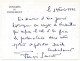 FRANCE - Env. Affr. 2,80 La Victoire - Obl Congrès Du Parlement 19/2/1996 VERSAILLES + Carton François Sauvadet, Député - Tijdelijke Stempels