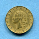 ITALIA - 20 Lire 1957 - VARIANTE ('7' Con Grazie) - Diam: 21,25 Mm, KM# 97.1 * Rif. 0033 - 20 Liras