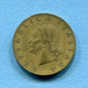 ITALIA - 20 Lire 1957 - VARIANTE ('7' Con Grazie) - Diam: 21,25 Mm, KM# 97.1 * Rif. 0036 - 20 Lire