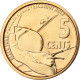 Seychelles, 5 Cents, 2021, Bronze Plated Steel, SPL - Seychellen