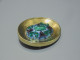 - BELLE ANCIENNE BROCHE MONTURE LAITON & CABOCHON EMAUX De LIMOGES BIJOU   E - Brooches