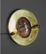 Delcampe - - BELLE ANCIENNE BROCHE MONTURE LAITON & CABOCHON EMAUX De LIMOGES BIJOU   E - Brooches