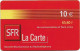 Reunion - SFR - La Carte Red (Yellow Band), Exp.12.2003, GSM Refill 10€, Used - Reunion