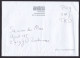 Netherlands: Cover, 2023, Handwritten Number Code As Stamp, Code Bought Online, Cancel Postage Control (creases) - Lettres & Documents