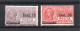 Italy 1927 Old Set Overprinted Pneumatica-stamps (Michel 268/69) Nice MLH - Rohrpost