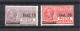 Italy 1927 Old Set Overprinted Pneumatica-stamps (Michel 268/69) Nice MLH - Correo Neumático