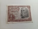 1 Peseta 1953 Serie 1G3444443, Número Capicúa, última Emitida, AUNC - 1-2 Pesetas