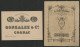 2 Publicités Vers 1890 COGNAC H. DE LA CHAUNE Livret Publicitaire + Carte Du COGNAC GONZALEZ Voir Suite - Werbung