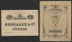 2 Publicités Vers 1890 COGNAC H. DE LA CHAUNE Livret Publicitaire + Carte Du COGNAC GONZALEZ Voir Suite - Advertising