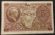 Italia – Billete Banknote De 5 Liras – 1944 – Firmas: Bolaffi – Simoneschi – Giovinco - Italia – 5 Lire