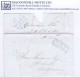 Ireland Uniform Penny Post Derry 1840 Letter To Ballymoney Prepaid "1" With Boxed PAID AT/COLERAINE In Blue - Prefilatelia