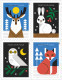 USA 2023 MiNr. XXXXXX Winter Woodland Animals, Birds, Owls, Rabbits 4v MNH **  5.60 € - Ungebraucht
