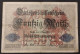 Alemania (Germany) – Billete Banknote De 50 Mark – 5.8.1914 – Serie De 7 Números - 50 Mark