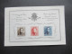 Delcampe - Belgien 1949 Jubiläums Vignete 100 Jahre Belgische Briefmarken / 3 Stück Davon 1x Mit Rotem Aufdruck Comité Des Oeuvres - Ongebruikt