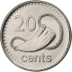 Fidji, Elizabeth II, 20 Cents, 2009, Nickel Plaqué Acier, SPL, KM:121 - Fidschi