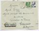 COQ  ALGERIE 4FR  + 5FR BLASON  LETTRE COVER  AVION C. PERLE AIN TEKAN 27.11.1945 ORAN POUR MADAGASCAR - 1944 Marianne Van Algerije