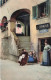 FANTAISIE - Femmes - S Jurkovic - Fiume - Ruelle - Femme Cousant Un Linge - Carte Postale Ancienne - Women