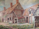 Ancien Tableau Maison De Sologne à Neuvy Près Bracieux Signé M. Marpault - Olieverf