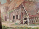 Ancien Tableau Maison De Sologne à Neuvy Près Bracieux Signé M. Marpault - Oils