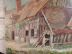 Delcampe - Ancien Tableau Maison De Sologne à Neuvy Près Bracieux Signé M. Marpault - Oelbilder