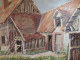 Delcampe - Ancien Tableau Maison De Sologne à Neuvy Près Bracieux Signé M. Marpault - Oils