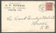 1905 Plumbing Tinsmithing Corner Card Cover 2c Edward Cobourg Ontario To Moncton New Brunswick NB - Histoire Postale