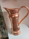 Broc A Eau En Cuivre Ancien Hauteur 36 Cm - Art Nouveau / Art Deco