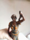 Delcampe - Ancien Statue Régule Femme Signé Ruchot Hauteur 36 Cm - Art Nouveau / Art Deco