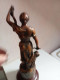 Delcampe - Ancien Statue Régule Femme Signé Ruchot Hauteur 36 Cm - Art Nouveau / Art Déco