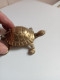 Delcampe - Statuette Tortue En Laiton 10 Cm X 9 Cm - Art Nouveau / Art Déco