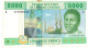 C.A.S. CHAD LETTER C  P609Ca 5000 Francs 2002 SIGNATURE 5 = FIRST SIGNATURE   VF  NO P.h. - États D'Afrique Centrale