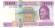 C.A.S. CHAD LETTER C  P610Ca 10.000  Or 10000 Francs 2002 SIGNATURE 5 = FIRST SIGNATURE   VF  NO P.h. - Central African States