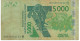 W.A.S. NIGER P617Hs 5000 FRANCS (20)19  Signature 44 FINE - Estados De Africa Occidental