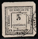 GUADELOUPE - TAXE : N°6 Obl (1884) 5c Blanc - Strafport