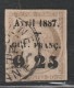 GUYANE - N°5 Obl (1886-88) 0,25c Sur 30c De 1872. - Oblitérés
