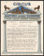 1930 Az Alfred Schneider Cirkusz Bemutatkozó Körlevele és Reklám Nyomtatványa Magyarországi Körútja Előtt - Werbung