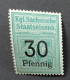 EISENBAHNMARKEN - SACHSEN - RAIL TRAIN SAXE - RAILWAY SAXONY - NEUF**/MNH - 30 Pf - Dienstzegels