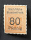 EISENBAHNMARKEN - SACHSEN - RAIL TRAIN SAXE - RAILWAY SAXONY - NEUF**/MNH - 80 Pf - Dienstzegels