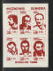 POLAND SOLIDARNOSC SOLIDARITY SIEDLCE 1986 PRISONERS OF CONSCIENCE SET OF 2 MS ACTIVISTS LIS MICHNIK BIELECKI FRASYNIUK - Viñetas Solidarnosc