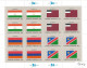 Delcampe - Flaggen Flags Drapeaux ONU Feuillets1980  à 2001 Nations Unies Bureau De New York Neufs ** - Nuevos