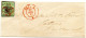 SUISSE - Z5 5C PETIT AIGLE BELLES MARGES SUR LETTRE DE GENEVE - CERTIFICAT ED. ESTOPPEY - TIMBRE DECOLLE POUR EXPERTISE - 1843-1852 Federale & Kantonnale Postzegels